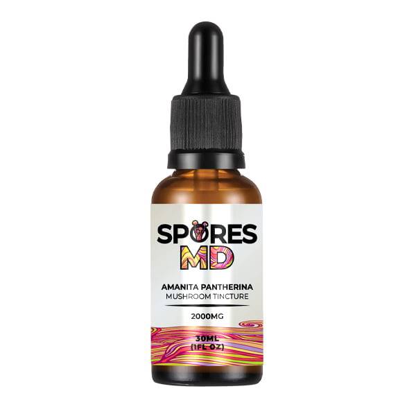 SPORESMD_Tincture_PANTHERINA Amanita Pantherina Mushroom Tincture 2000mg HIGH STRENGTH