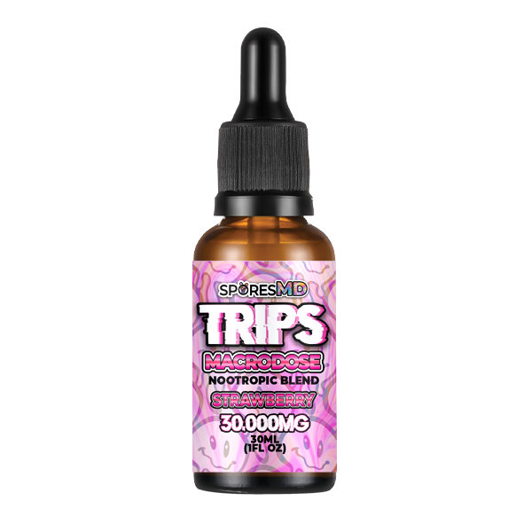 Trips Macrodose Muscimol Infused Tinctures 30ml - Strawberry