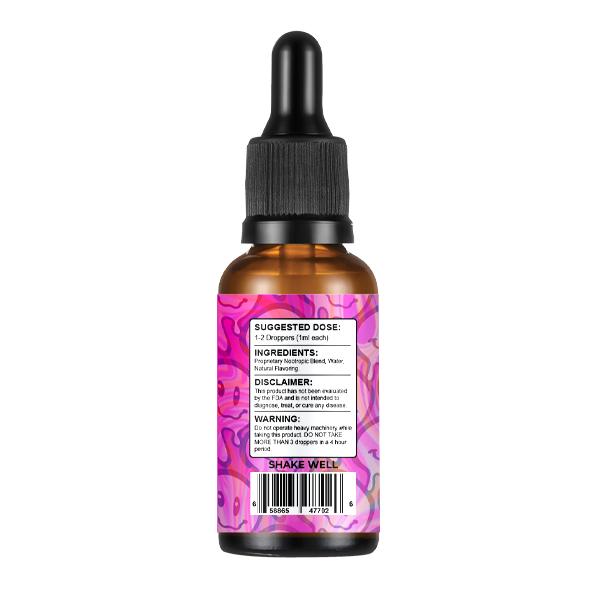 Trips Macrodose Muscimol Infused Tinctures 30ml - Strawberry Ingredients