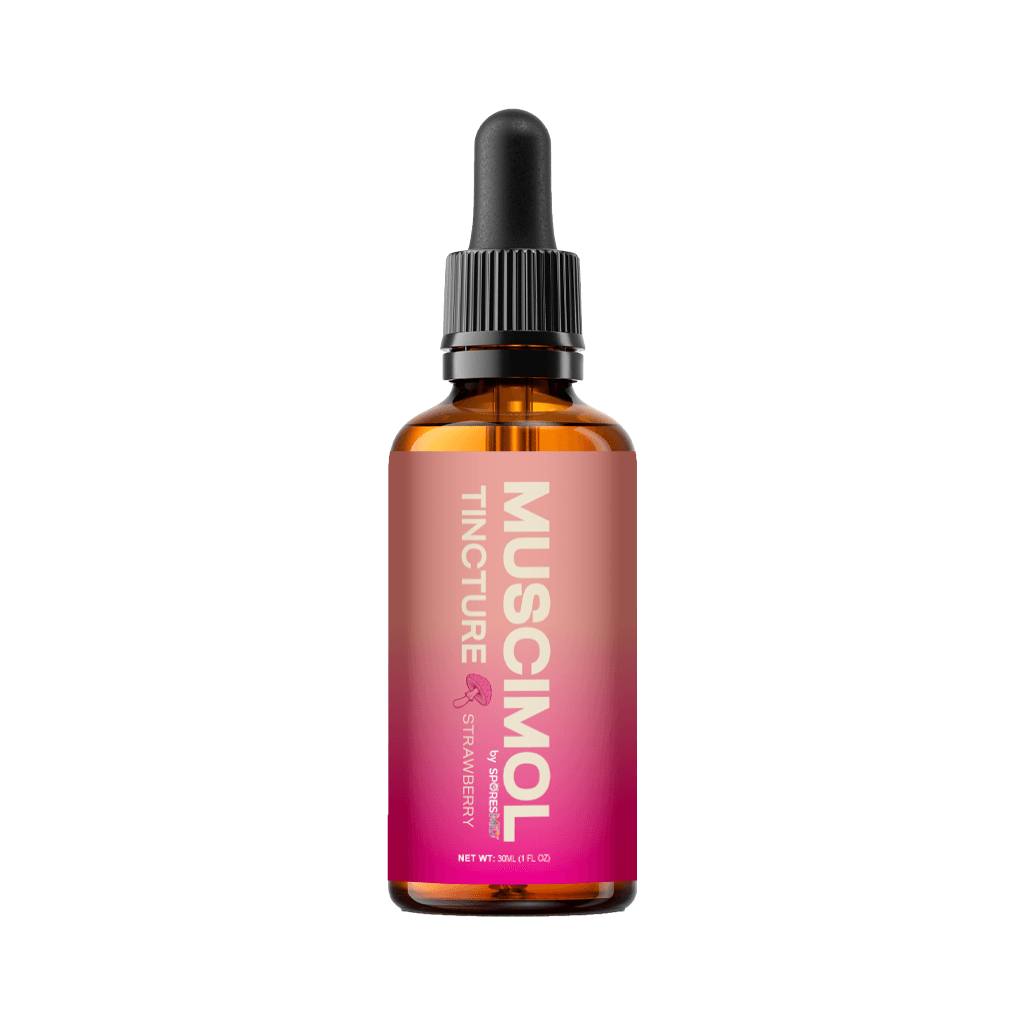 SporesMD Muscimol Tincture Bottle - Strawberry 30mL