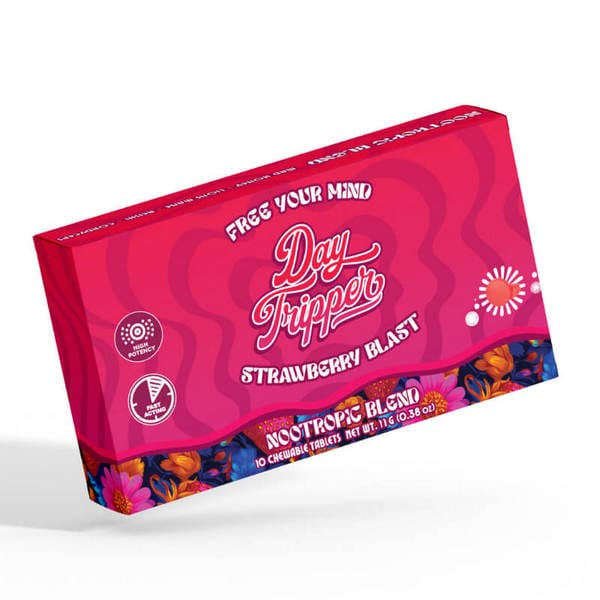 Day Tripper Mushroom Tablets - 10ct - Strawberry Safari