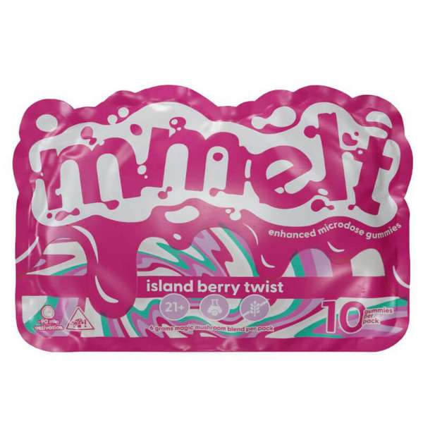 Mmelt Mushroom Gummies - 10ct - Island Berry Twist
