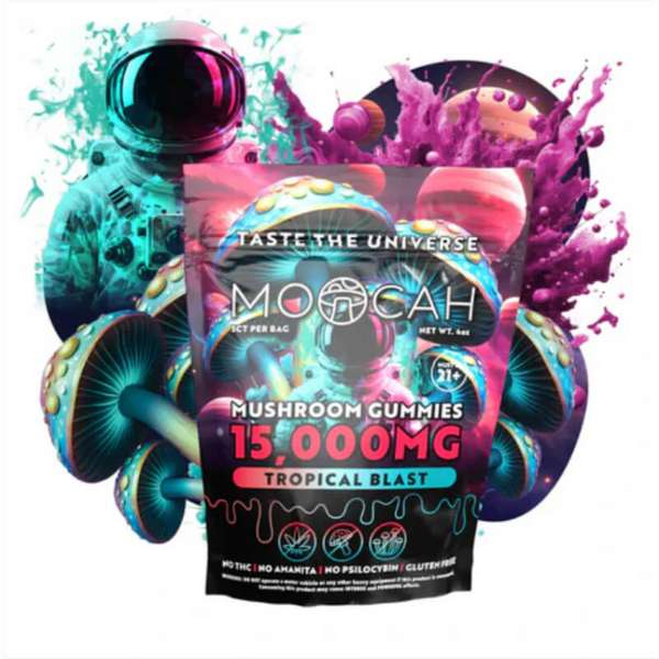 Moocah Mushroom Gummies 15,000mg - Tropical Blast