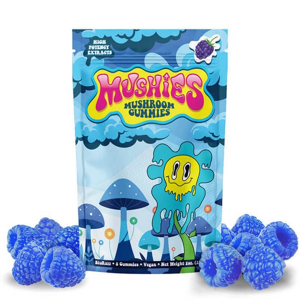 Mushies Mushroom Gummies - 8ct - Blue Raspberry