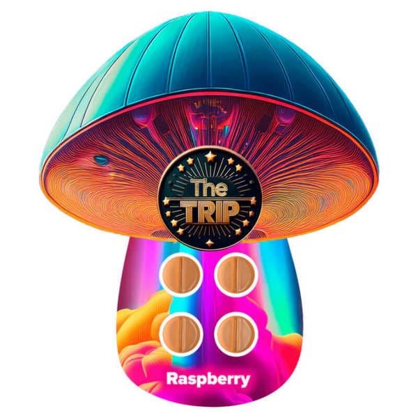 The-trip-Raspberry-mushroom-tabs The Trip Mushroom Tablets - 4ct - Raspberry