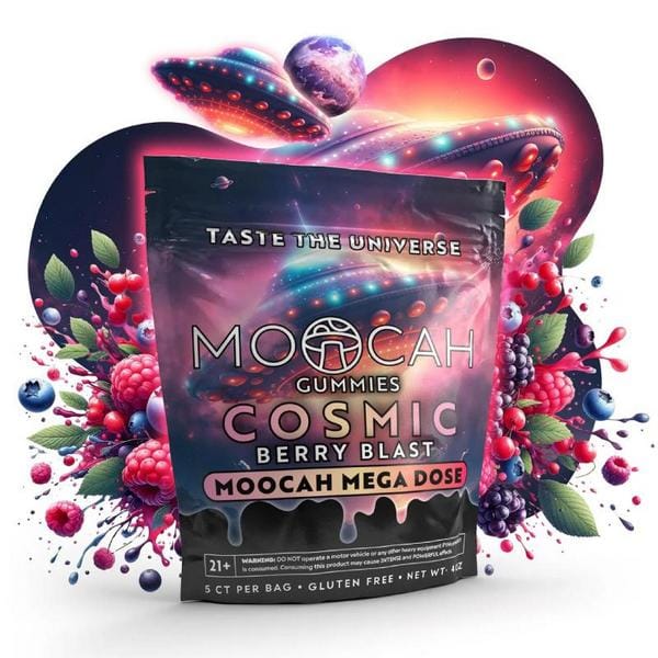 Moocah Mushroom Gummies 15,000mg - Cosmic Berry Blast