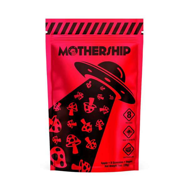 Mothership Mushroom Gummies - 8 Counts - Watermelon