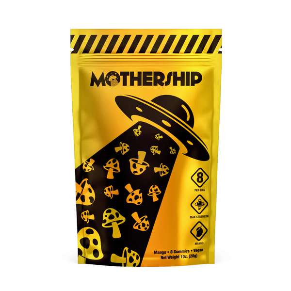 Mothership Mushroom Gummies - 8 Counts - Juicy Mango