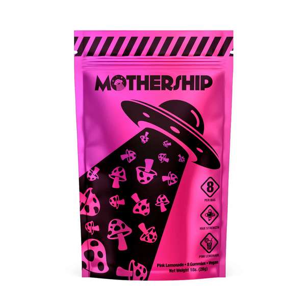 Mothership Mushroom Gummies - 8 Counts - Pink Lemonade