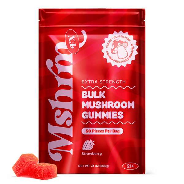 mushroomfx-bulk-mushroom-gummies-strawberry ushroomFX Bulk Mushroom Gummies - 50 Count - Strawberry