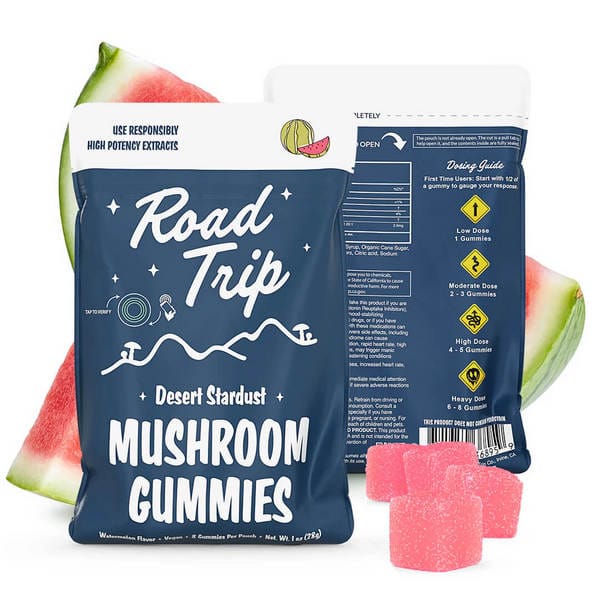 road-trip-watermelon-mushroom-gummies Road Trip Mushroom Gummies - 8 Counts - Watermelon