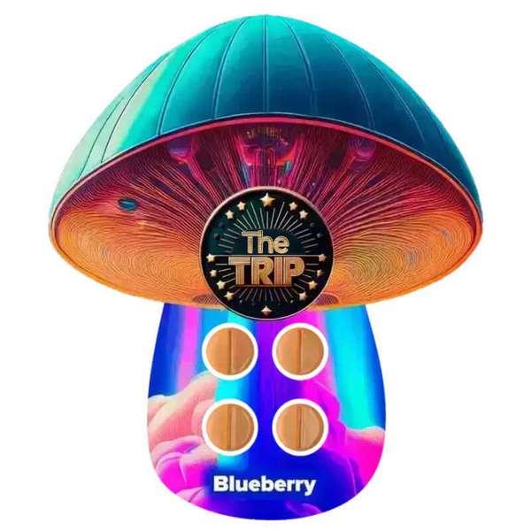 The Trip Mushroom Tablets - 4ct - Blueberry