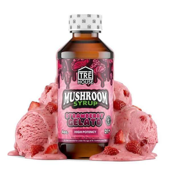 trehouse-mushroom-syrup-strawberry-gelato TRE House Mushroom Syrup 4oz - Strawberry Gelato