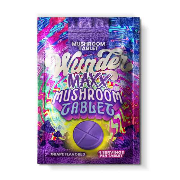 Wunder Maxx Mushroom Tablets Sugar Free - 14,000mg - Grape